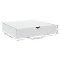 thumbnail image 2 of AURARMLET 30Pcs White Kraft Pizza Boxes Small Corrugated Food Safe Reusable For Takeaway Packaging 7Inch, 2 of 6