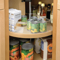 thumbnail image 3 of Clear Plastic 1/4 Wedge Bin Corner Lazy Susan Cabinet Kitchen Cabinet, 3 of 8