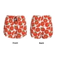 thumbnail image 3 of Gukieu Tomatoes Print Women's Sports Shorts with Drawstring Elastic Waistband for Running, Yoga, Fitness-XX-Large, 3 of 7