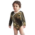 thumbnail image 2 of Xecao Palatial Gold Pattern Horse Print Baby unisex-baby Cotton Long-sleeve Bodysuits-2 Years, 2 of 6