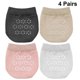 thumbnail image 1 of 4 Pair Breathable Palm Half Socks Toe Topper Liner Socks Toe Cover Socks Invisible Socks for Women (Black, White, Pink, Skin Color), 1 of 5