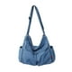 thumbnail image 5 of Mujeres Hombres Hobo Bag Cierre de cremallera Gran capacidad Casual Tote Bolso elegante Ocio Múltiples bolsillos Bolso de hombro para trabajo Camping Azul claro Fernando bolsos de hombro de las mujeres, 5 of 8