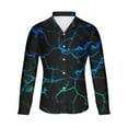 thumbnail image 4 of Lilgiuy Golf Shirts for Men Casual Buttons Beach Non-positioning Print Turn Down Short Sleeve Shirt Blouse Gifts for Your Family or Friends, 4 of 5
