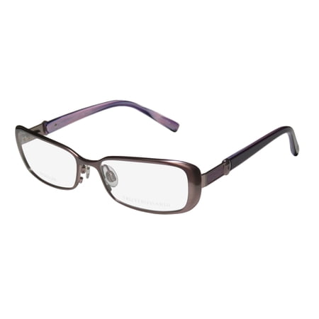 NEW TRUSSARDI 12507 WOMENS/LADIES DESIGNER FULL-RIM TITANIUM MAUVE / VIOLET TITANIUM OPTICAL FRAME DEMO LENSES 53-16-135 FLEXIBLE HINGES EYEGLASSES/EYE GLASSES