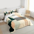 thumbnail image 3 of Homewish Minimalist Geometric 3-Piece Full Size Comforter Sets for Teens Boys Girls,Abstract Stripes Bedding Comforter Set,Vintage Aesthetic Lightweight Bedding Sets,Lightweight Room Decor, 3 of 8