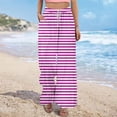 thumbnail image 5 of Njagoc3 Womens Floral Cropped Pants - Elastic Waist Trendy Summer Vacation & Beach Outfits, 5 of 6