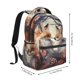thumbnail image 2 of Easygdp Romantic Flower Fox Mochila Ergonómica Versátil para Laptop - Múltiples Bolsillos, Correas Ajustables, Unisex para Escuela, Viajes y Actividades al Aire Libre-One Size, 2 of 5