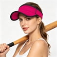 thumbnail image 2 of TFEOQRY Unisex Sun Visor Hat Wide Brim Lightweight Breathable UV Protection Adjustable Empty Top Baseball Mesh Cap, 2 of 6