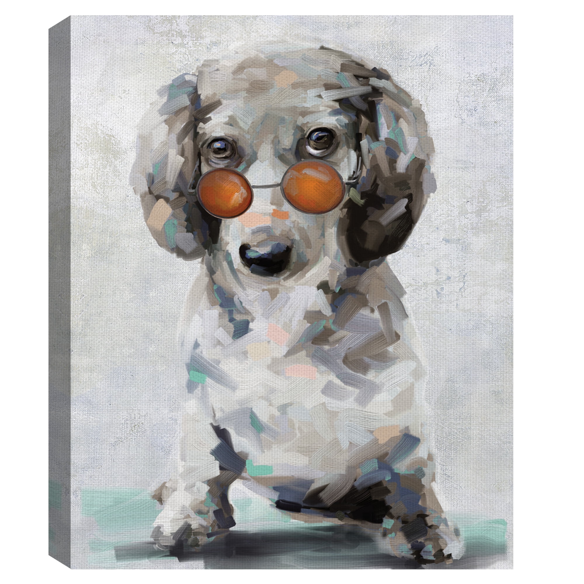 Masterpiece Art Gallery Shady Pups II Dogs In Sunglasses By Studio Arts Canvas Art Print 22" x 28"