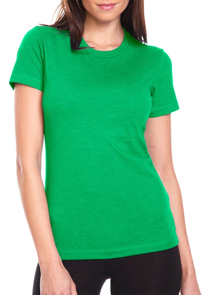 12 Pack Next Level Womens The CVC Crew 6610-Kelly Green