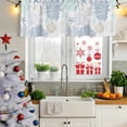 thumbnail image 6 of Blue Aqua Grey Coastal Valances for Windows, Decorative Rod Pocket Window Valance Curtains, Summer Beach Coral Shell Starfish Short Curtain Drapes for Kitchen/Living Room, 2 Panels, 42" W x 12" L, 6 of 8