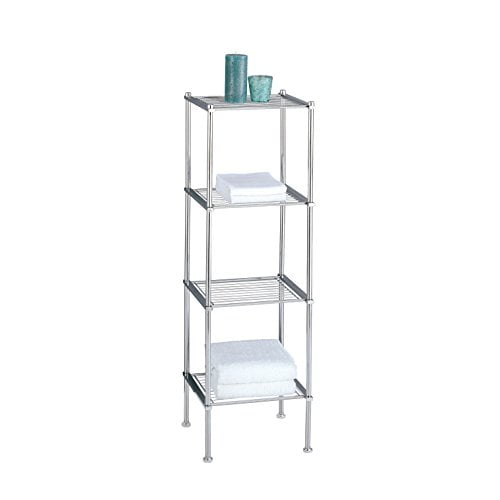 Freestanding Bathroom Shelves Chrome – Rispa