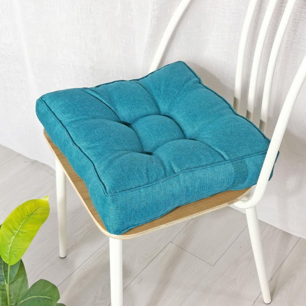 Cojín grueso para silla, almohadillas para asiento, cojín para asiento de color sólido, almohada cálida y acogedora para sofá de oficina, decoración perfecl cojines de asiento