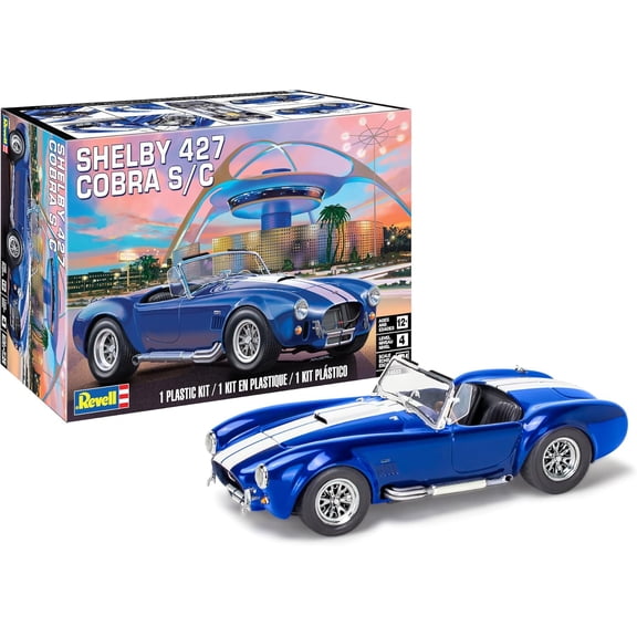 Revell Shelby Cobra 427 S/C Model Car Kit 1:24 Scale 104 Pieces Skill Level 4