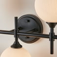thumbnail image 5 of Kyrid Vanity Light Fixture 5 Lights (up3+down2) Wall Mounted Mirror Bathroom Wall Lamps with Frosted Glass Shade, 5 of 7