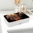 thumbnail image 6 of Lasser Bairam Travel Jewelry Organizer Storage Box Bracelet Holder, PU Leather with Removable Compartment, Portable, 6 of 6