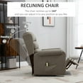 thumbnail image 4 of HOMCOM Lift Chair for Elderly, Power Chair Recliner with Footrest, Remote Control, Side Pockets for Living Room, Brown, 4 of 7