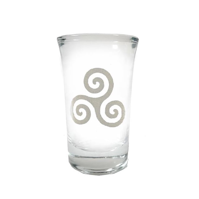 Lyoncraft SHTK01 1.5 oz Triskelion Engraved Shot Glass