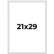 21x29 Frame White Real Wood Picture Frame Width 0.75 inches | Interior Frame Depth 0.5 inches |