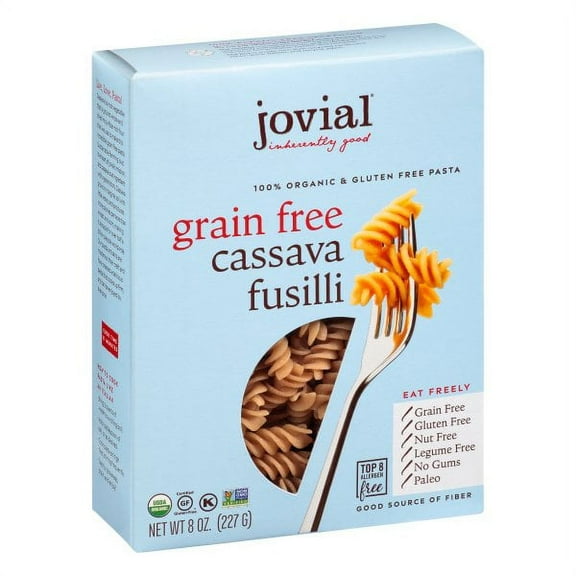 Jovial Organic Gluten Free Pasta, Cassava Fusilli, 8 oz (227 g)