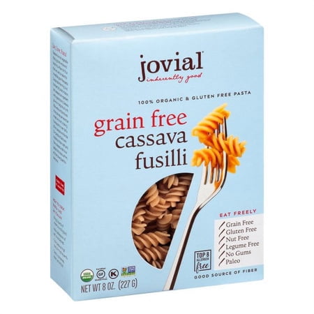 Jovial Organic Gluten Free Pasta  Cassava Fusilli  8 oz (227 g)