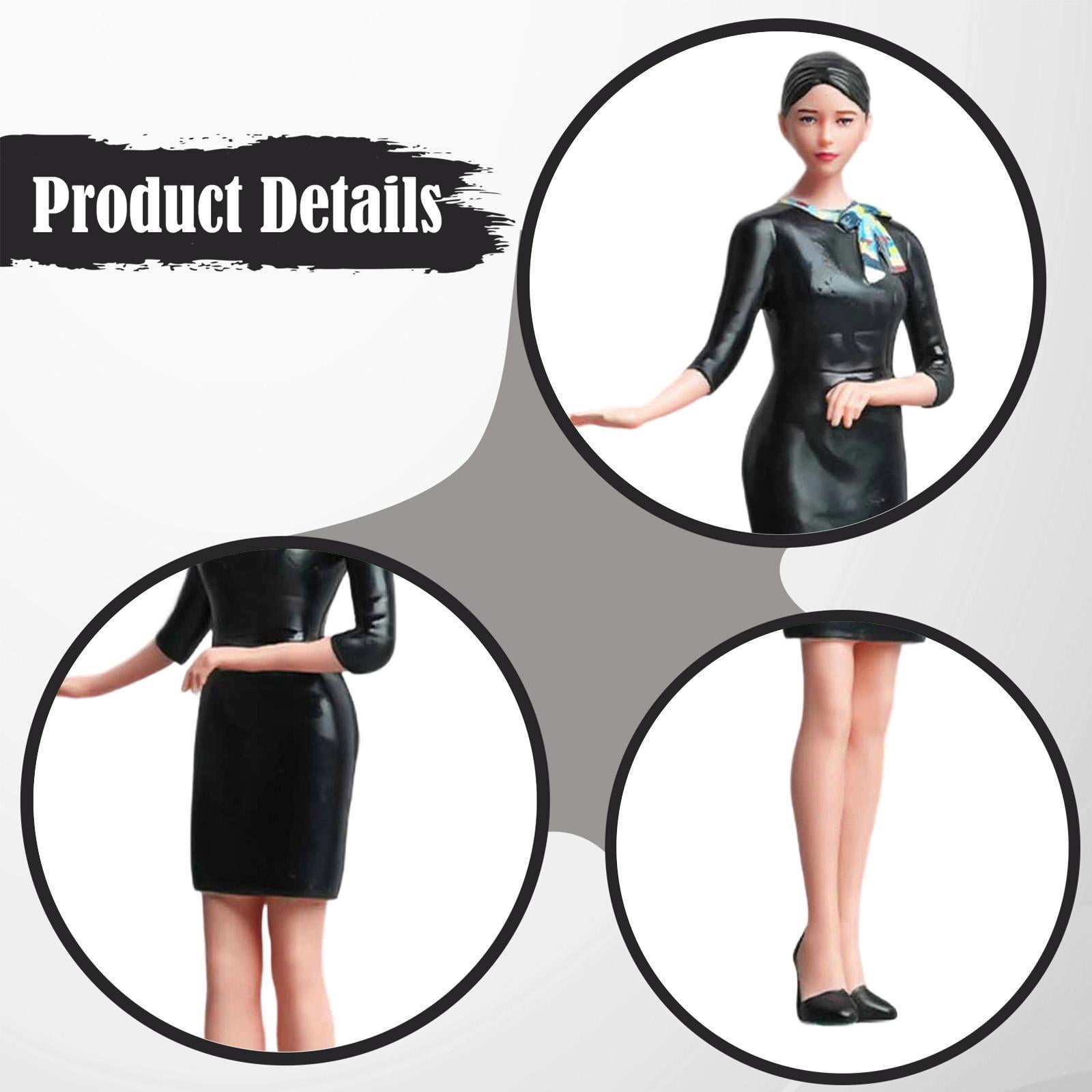 LeeQinersw Hand Painted Miniature Girl Figure Mini for Micro Landscapes Ornament Layout 1 18