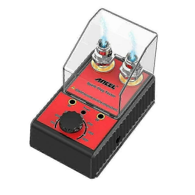 Probador de bujías de doble orificio, herramienta de diagnóstico, analizador de encendido de coche de gasolina de 12 V para adaptador de enchufe de la UE.