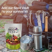 Vegetable Seed Vault Kit – 35 Heirloom Non-GMO Vegetable Seeds for Gardening Survival Food Storage