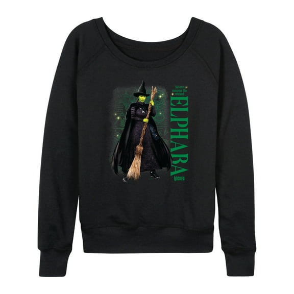 Wicked - Elphaba No One Mourns The Wicked - Women's French Terry Pullover Long Sleeve Shirt