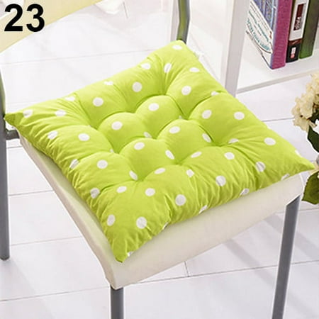 

YMH Soft Polka Dot Solid Seat Pad Travel Home Office Decor Tie On Chair Cushion