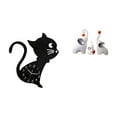 thumbnail image 1 of Reloj de pared,Reloj de pared con diseño de gato para guardería,sala de juegos y interior,Esculturas de elefantes,Estatuas de elefantes,decoración del hogar,artesanías de cerámica,Figuras, 1 of 8