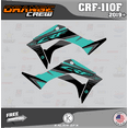 thumbnail image 4 of Kalair GFX Graphics Kit for Honda CRF110F (2019-2024) Orange-crew Series, 4 of 5