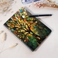 thumbnail image 4 of Spiral Notebook,Double-Wire Spiral College Lined Journal Notebook for Study and Notes,100 Pages,5.71x 8.26 in - The Enchanting Allure of a Tree in Stained - glass Design, 4 of 7