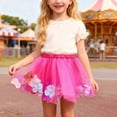thumbnail image 2 of WMQPNNS Tutu for Girls Skirts, Multi-Layered Colorful Flower Tutu Dance Skirts for Toddler Girls Birthday Party Favors for Age 2-4 Years, Hot Pink, 2 of 5