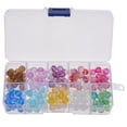 thumbnail image 1 of 150pcs Matte Glass Beads Round Frosted Beads with Hole for Jewelry Bracelet, 1 of 8