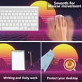 thumbnail image 4 of Desk Mat,80s Retro Sunset Gaming Mouse Pad,XXL Extended Mouse Pad Mat for Office,Computer,Keyboard with Non-Slip Base Stitched Eges Mousepad 35.4x15.75 inch, 4 of 6