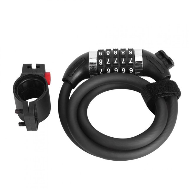VGEBY Bike Lock, Five-Digit Combination Lock Bicycle Code Lock, Antitheft Bike Code Lock For Mountain Bike E-bike