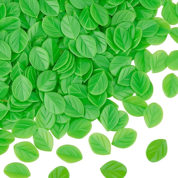 300pcs Mini Artificial Leaves Mini Plastic Leaves Miniature Mint Leaves Artificial Plants Decorative Lime Green Leaves Decor for DIY Crafts Cake Wedding Photograph Prop Decoration diy Lime Green