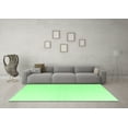 thumbnail image 3 of Ahgly Company Indoor Rectangle Solid Emerald Green Modern Area Rugs, 5' x 8', 3 of 4