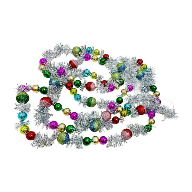 Décorations de Noël Fête 165Cm Couronnes à Pois Chaînes Colorées
