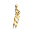 thumbnail image 4 of 10K Yellow Gold 3-D Moveable Locking Wrench Charm Pendant, Polished, 19.3 mm, 4 of 7