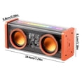 thumbnail image 3 of Haut-parleur Mecha Transparent Sans Fil Bluetooth, Mode Éblouissant Petit Diaphragme en Acier Bluetooth, 3 of 8
