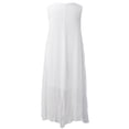 thumbnail image 4 of Vestido de verano para mujer sin mangas cuello redondo vestidos largos sueltos vestido de talla Irfora Vestido, 4 of 7