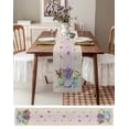 thumbnail image 3 of Boanket Spring Floral Tulip Table Runner - 72 Inch Long, Kitchen Dining Table Runner Dresser Scarves, Lavender Jasmine Vase Farmhouse Home Decor for Coffee Table Wedding Party Banquet, 3 of 8