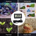 thumbnail image 4 of Mini Thermometer Digital Lcd Thermometer Temperature Monitor With External Probe(3pcs Black), 4 of 5