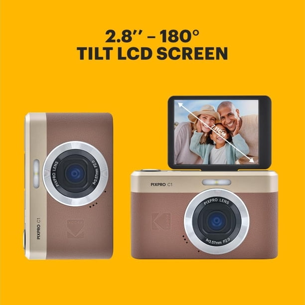 KODAK PIXPRO C1 Friendly Zoom 13MP 1080p Digital Camera (Tan