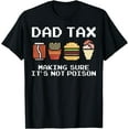 thumbnail image 1 of Dad Joke Dad Tax Making Sure It's Not Poison Fathers Day T-Shirt - White - S, 1 of 4