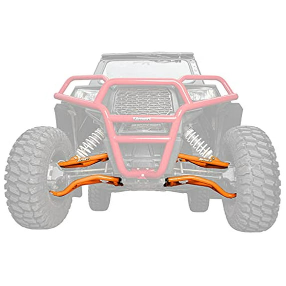 SuperATV 1.5" Forward Offset A Arms for 2021+ Polaris RZR Trail S 900/S 1000|Fits Larger Tire Size|Includes HD 4340 Chromoly Steel|1.25" Tubing 25% Larger Than OEM|AA-P-RZR900S-1.5-HC-001-BH-04#SATV