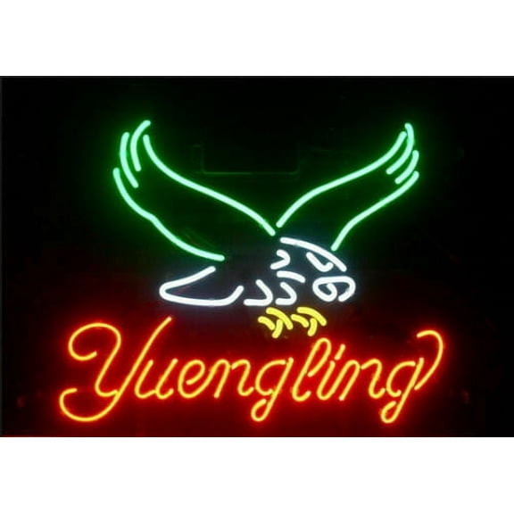 Queen Sense 17"x14" Yuenglings Eagle Neon Sign Man Cave Handmade Neon Light 117YLEL