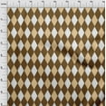 thumbnail image 4 of oneOone Velvet Brown Fabric Argyle Quilting Supplies Print Sewing Fabric By The Yard 58 Inch Wide, 4 of 4